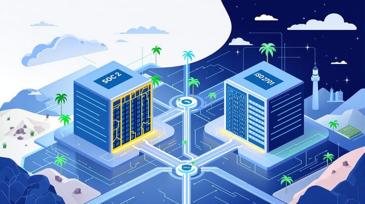 SOC 2 vs ISO 27001: Compliance for GCC Data Centers